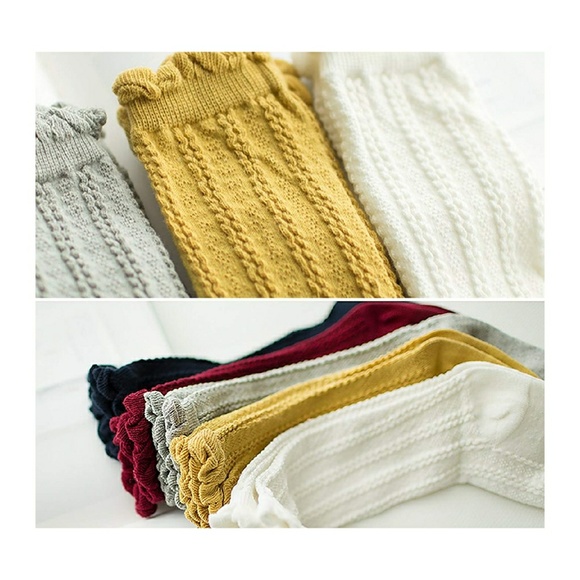 Baby Toddler Cable Knit Ruffle Socks - Picture 3 of 6